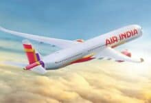 An Air India flight used for representational purpose