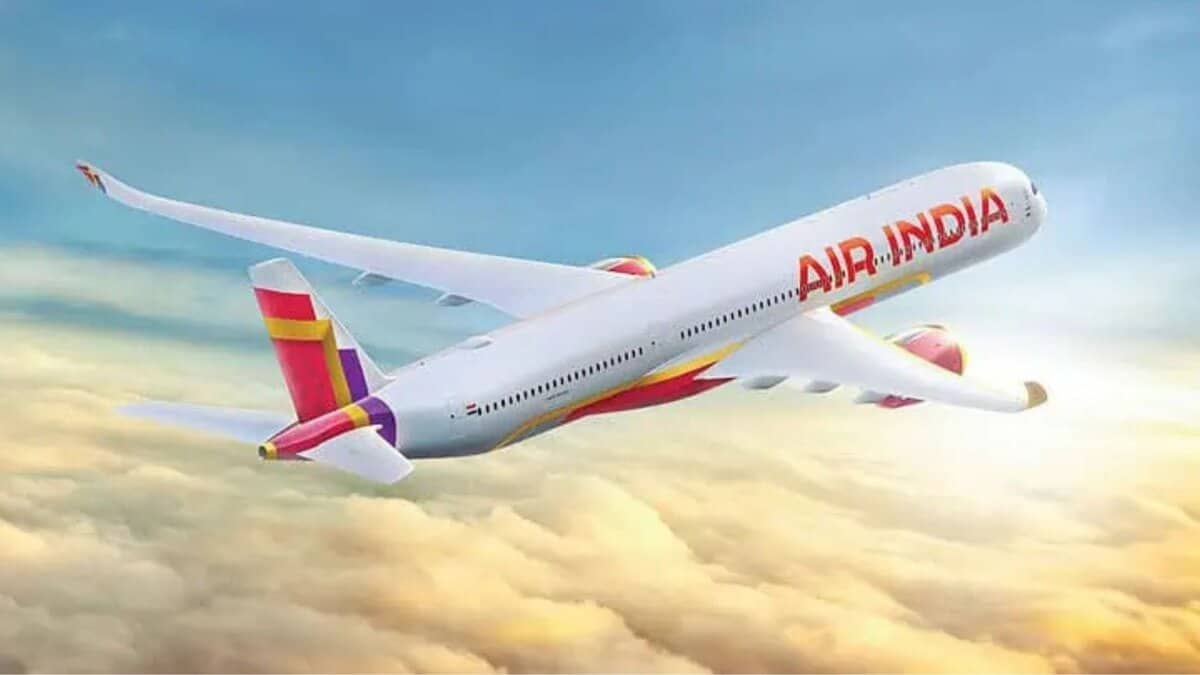 An Air India flight used for representational purpose