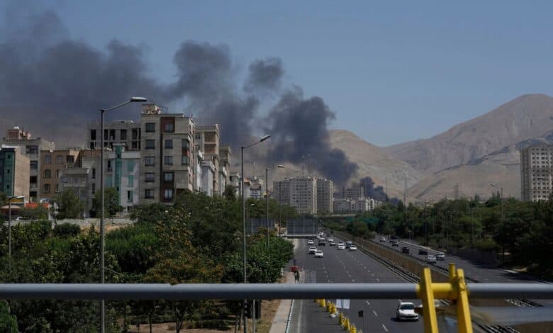 Smoke rises from an oil storage facility after it appeared to have been struck by an Israeli strike in Iran (AP/PTI)