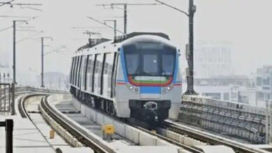 An Image of Hyderabad Metro Train