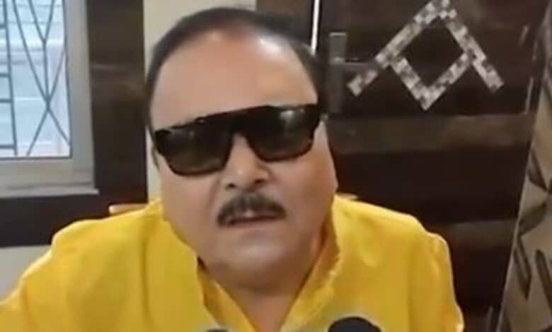 TMC MLA Madan Miitra speaks to media