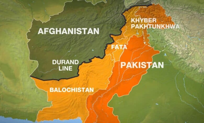Pakistan Afghanistan map