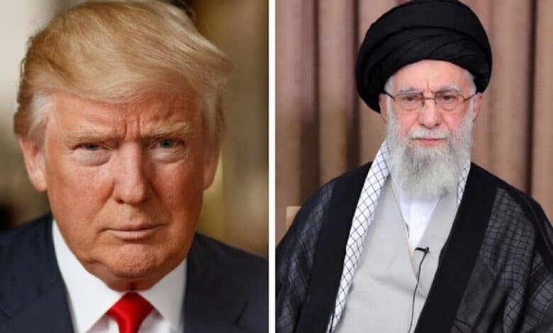 Doanld Trump and Ali Khamenei