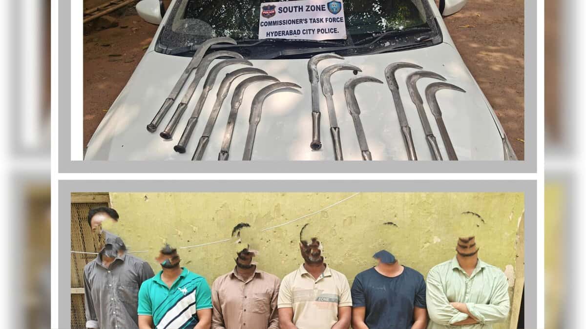 Bandlaguda police along with task force officials arrest 6 in gang rivalry