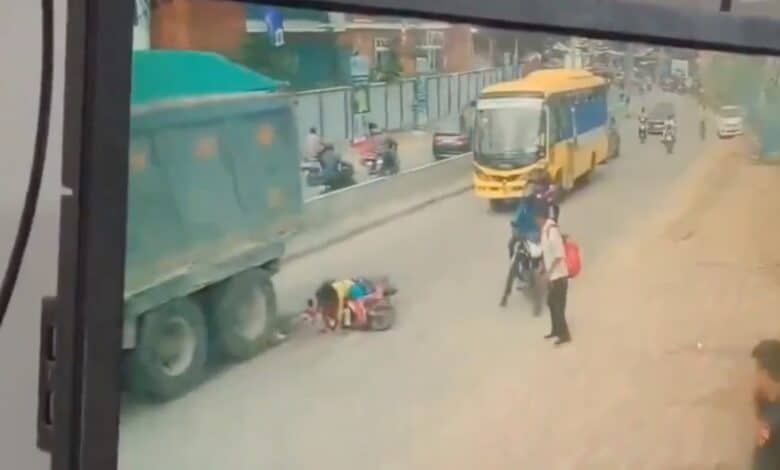 Video shows boy run over by tipper