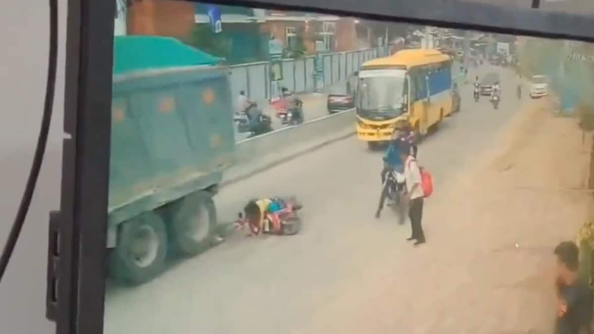 Video shows boy run over by tipper