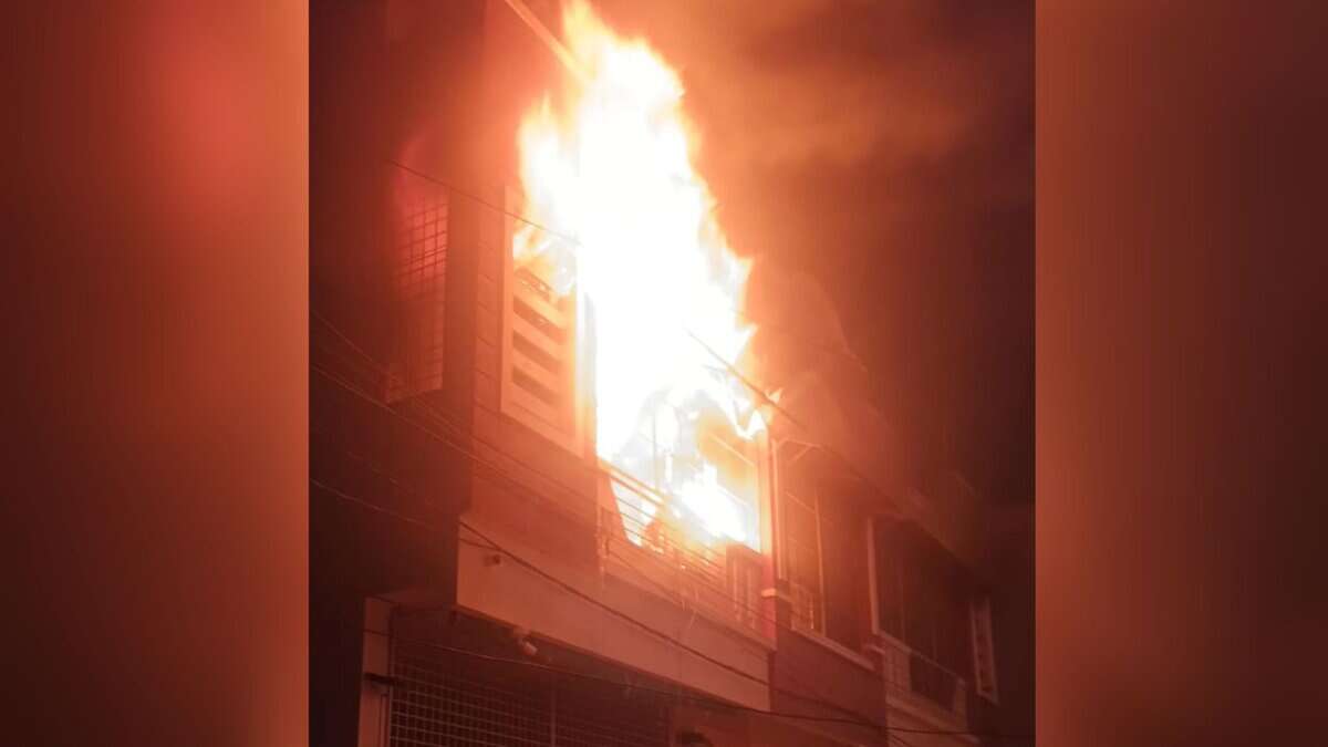 Fire in Bagh Amberpet