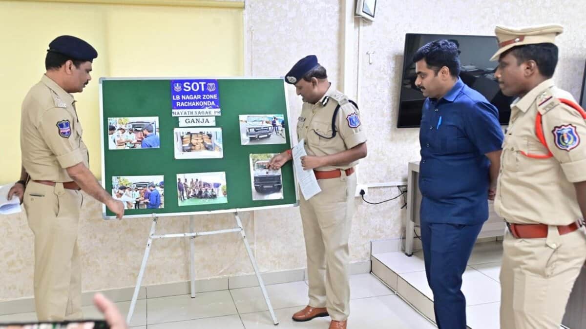 166 kg ganja seized in hyderabad