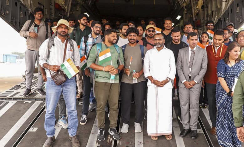 Op Sindhu: Indian nationals arrive