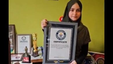 Kashmiri girl who entered Guinness World Records