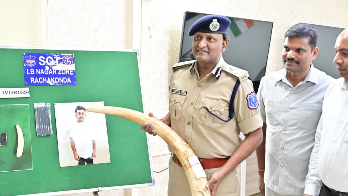 Andhra man caught for smuggling elephant ivory