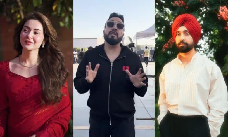 Hania Aamir, Mika Singh and Diljit Dosanjh