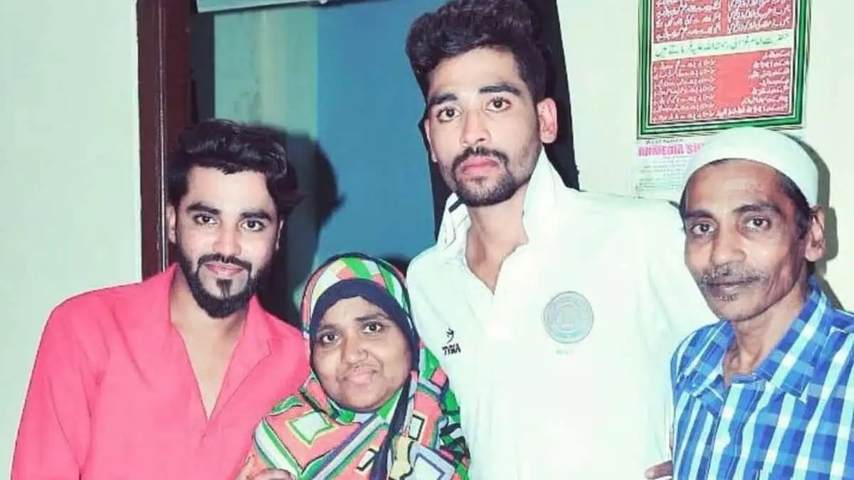 Mohammed Siraj's family