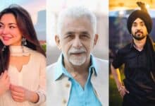 Hania aamir, Naseeruddin Shah and Diljit Dosanjh