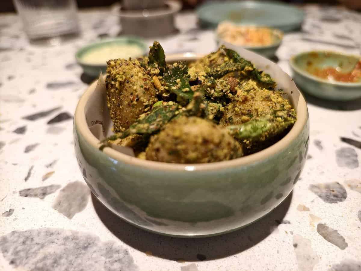 Coffee Sangham: This new space offers Telugu flavurs with a twist. Image of pistachio idly.
