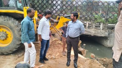 pipeline at chinatl basti restored after HYDRAA encroachment drive