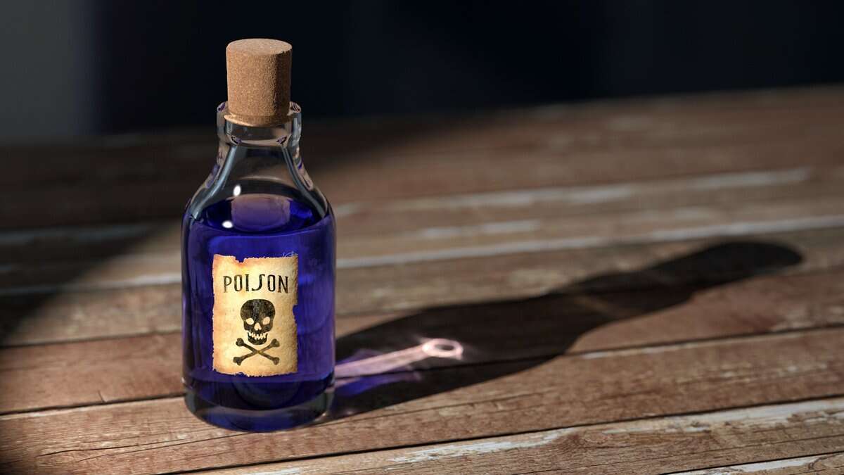 Representational photo of poison bottle