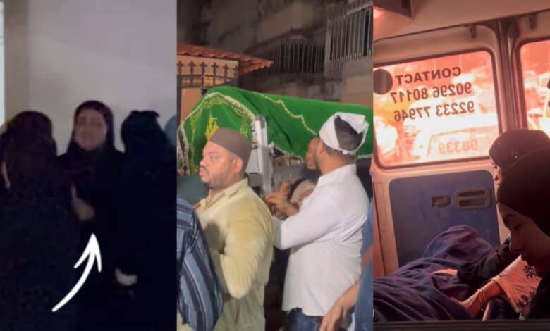 Sana Khan's mother's funeral