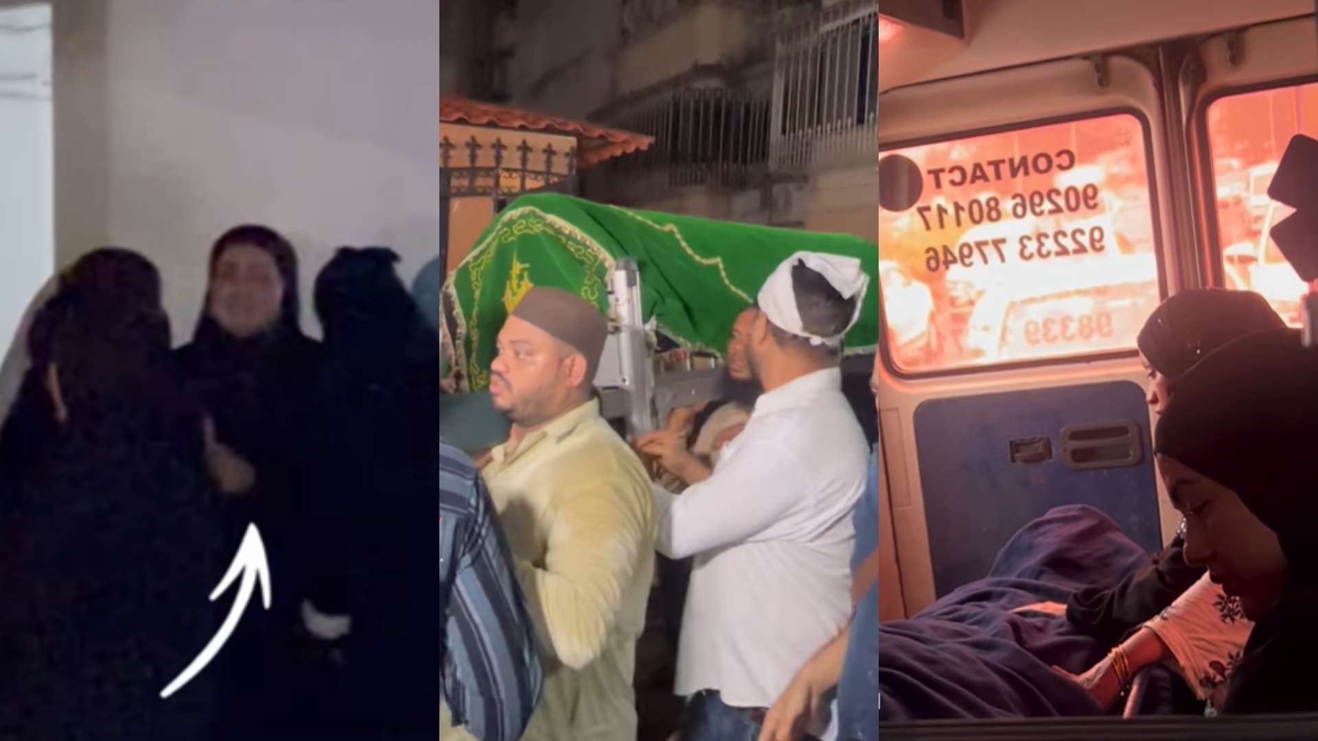 Sana Khan's mother's funeral