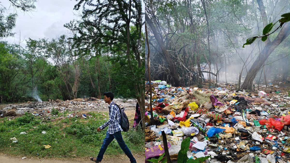 Poorly managed solid waste inside the OU campus threatens it's biodiversity.
