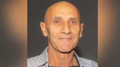 The image of Yair Yaakov, one of the Israeli hostages whose body was recently recovered from Gaza.