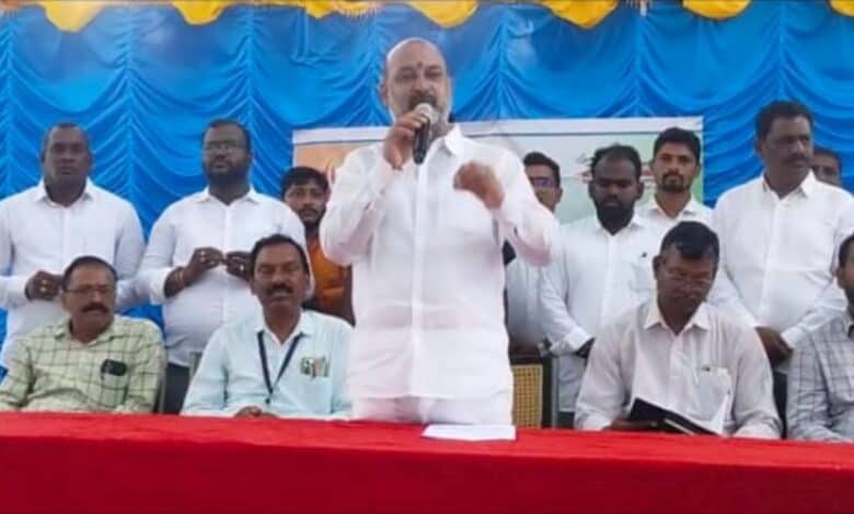 Union minister of state for home affairs Bandi Sanjay promises to setup 2 Navodaya schools and a Sainik school in Karimnagar Lok Sabha segment.