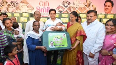 KTR distributes KCR Kits as part of 'Gift a Smile' initiative, criticizes scheme halt