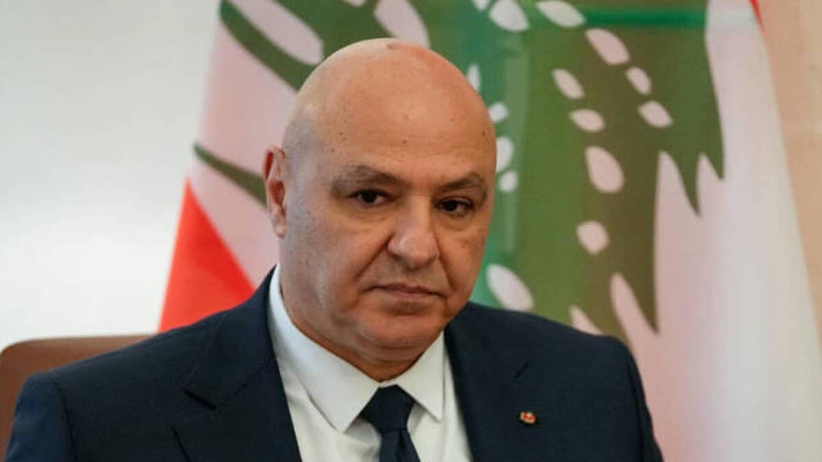 The image of a Lebanese President Joseph Aoun.