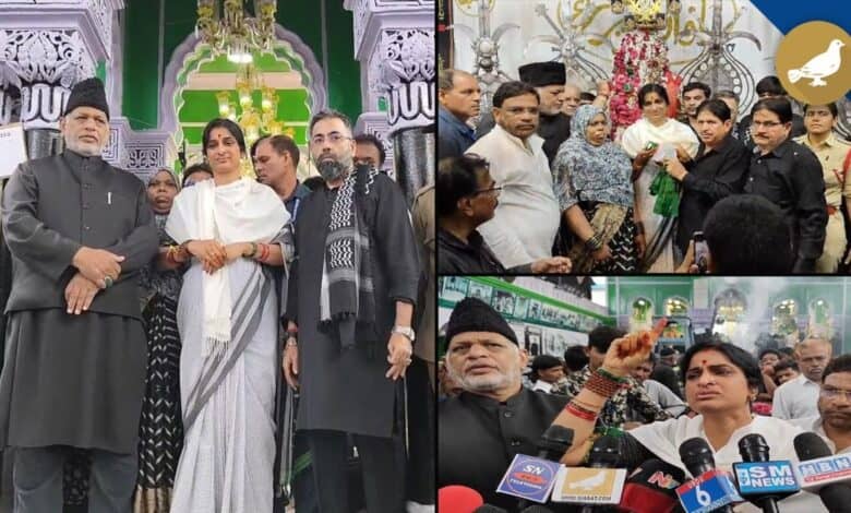 Madhavi Latha visits Bibi Ka Alawa in Hyderabad