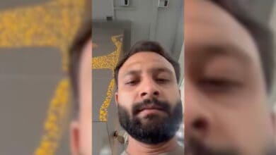 Screenshot of the video the man made to give triple talaq to his wife.