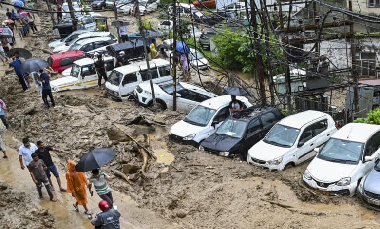 Flash floods in Mandi