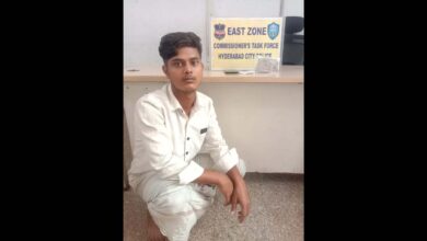 A man arrested for drug peddling in Hyderabad