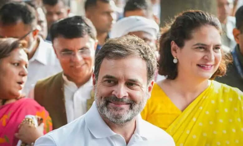 Rahul Gandhi and Priyanka Gandhi