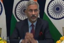 External Affairs Minister S Jaishankar addresses the media in Washington