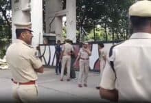 Heavy security at Uppal Stadium in Hyderabad