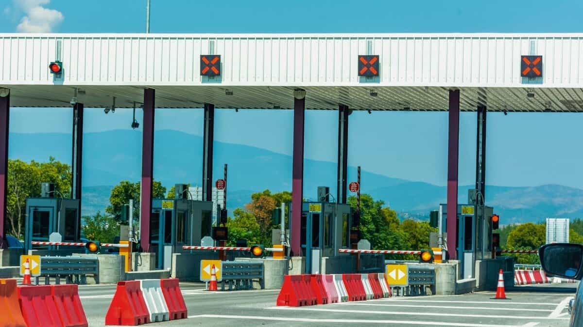 A representational image of an RTA check post in Telangana