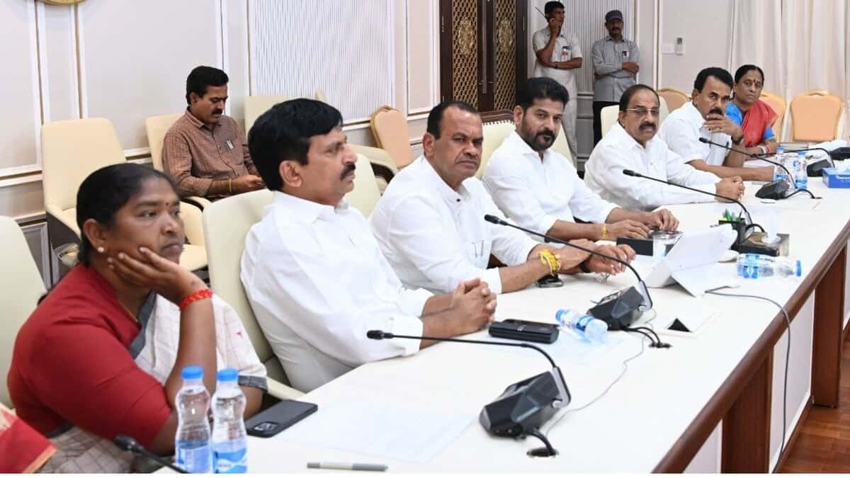 Telangana cabinet gives nod to conduct local body elections with 42 percent reservations for BCs.