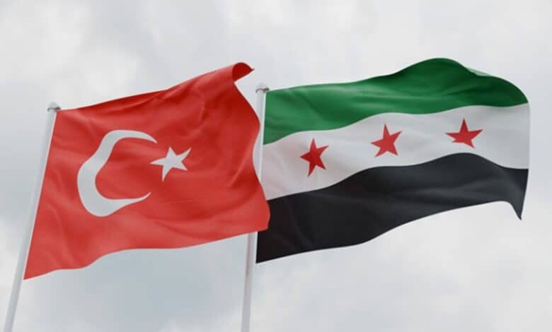 Turkey and Syria Flags