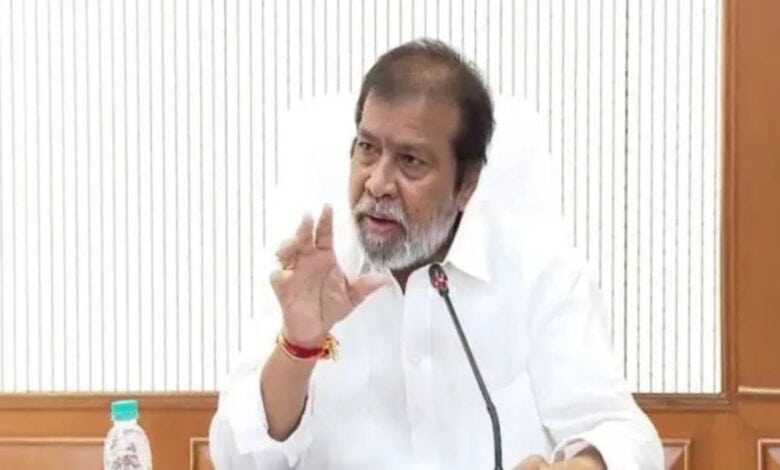 Telangana health minister C Damodar Raja Narasimha addresses a meeting