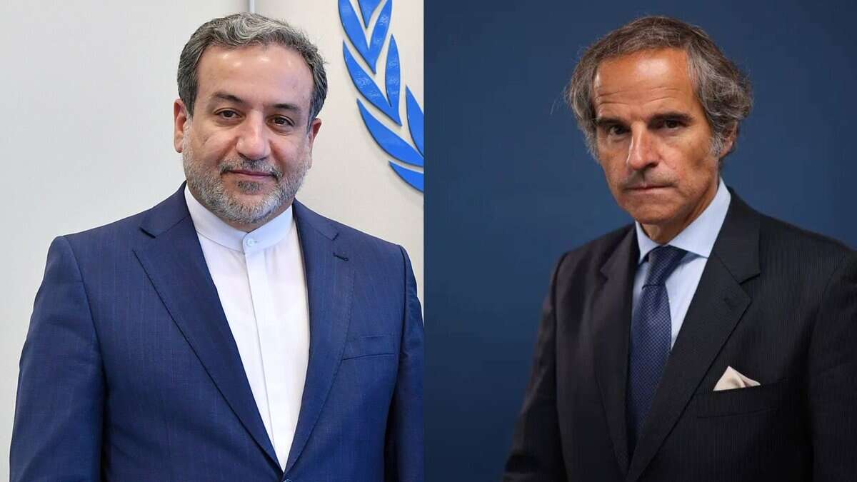 Abbas Aragchi (left) and Rafael Grossi (Right)