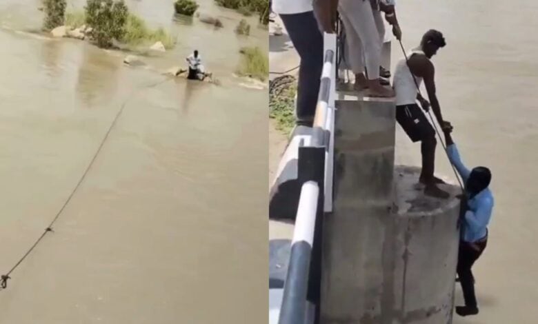 Karnataka wife pushes man into Krishna river