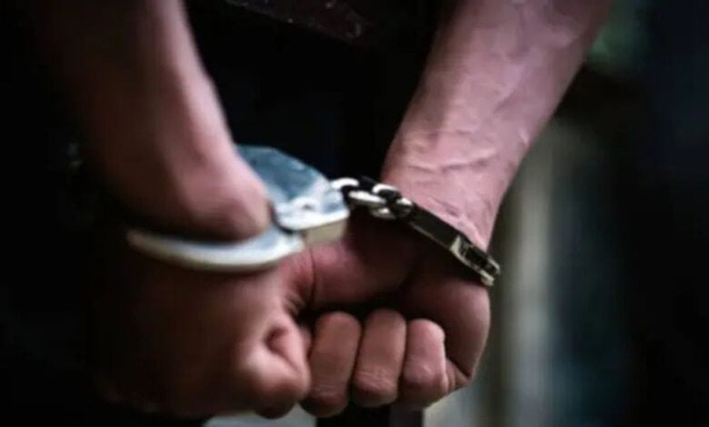 An image of an arrested person used for representational purpose