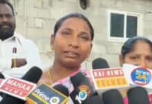 victim's mother addresses the media in Suryapet