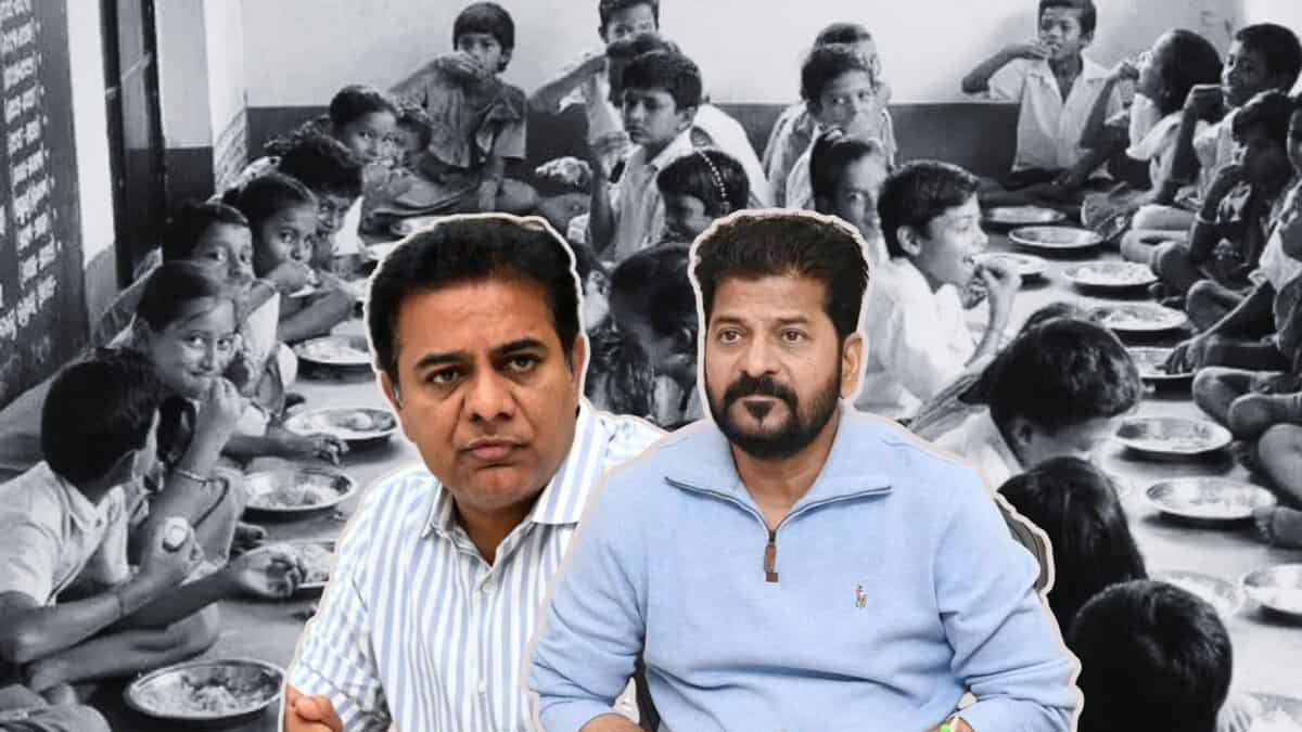 BRS leader KTR slammed the Telangana CM Revanth Reddy over a high rise of food poisoning cases in the state