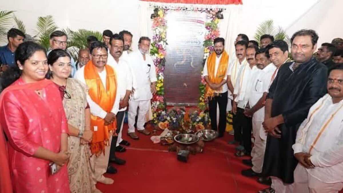 Telangana CM lays foundation for integrate residential schools in Nagarkurnool