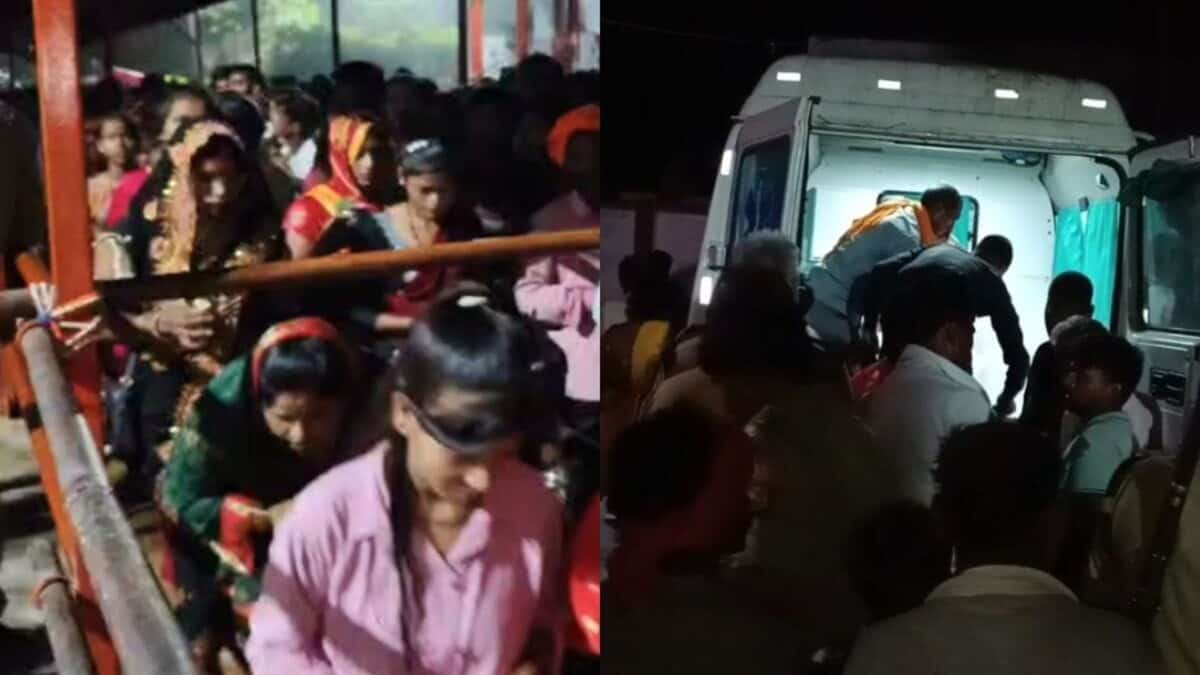 Devotees rushed to hospital after stampede in UP