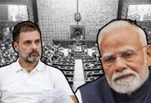 Image of Prime Minister Modi an LoP Rahul Gandhi