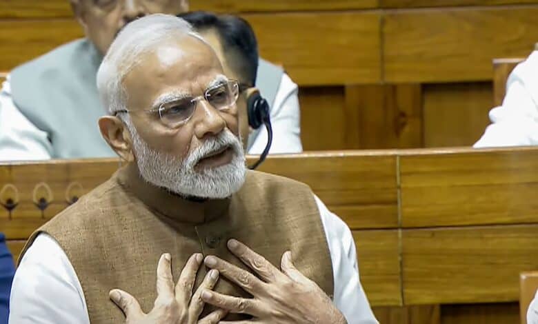 Modi in Lok Sabha