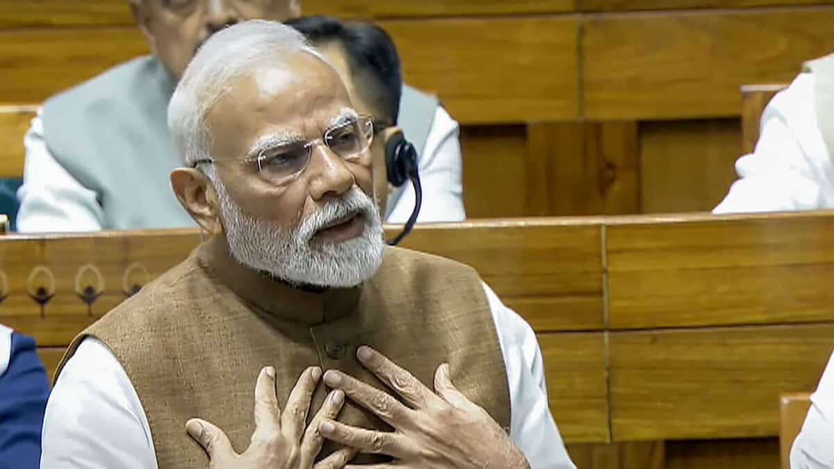 Modi in Lok Sabha