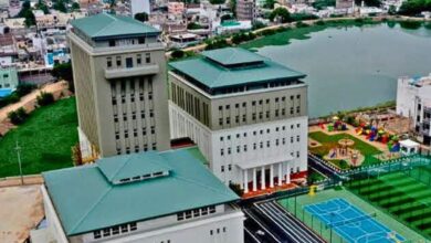 Fatima Owaisi College encroaching on Suram Cheruvu lake in Hyderabad